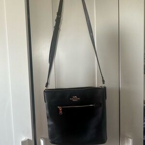 Coach Black Leather Crossbody Bag
